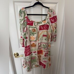Pink Lily Patchwork Dress